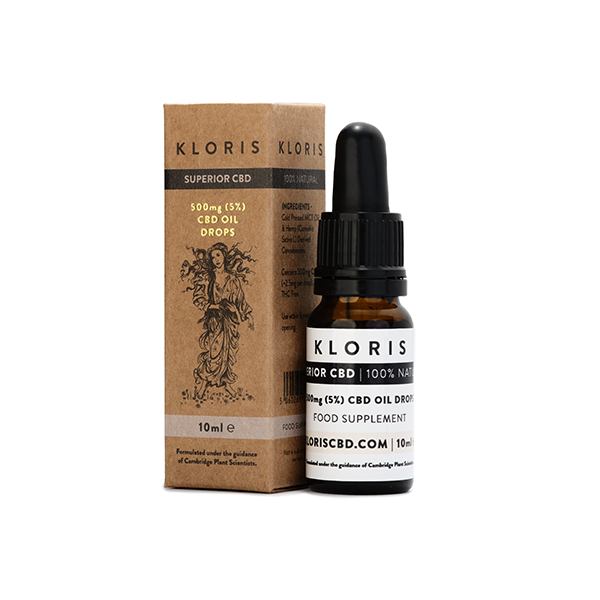 Kloris 500mg (5%) CBD Oil Drops - 10ml