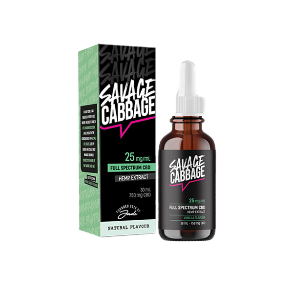 Savage Cabbage 750mg CBD Oil Natural 30ml