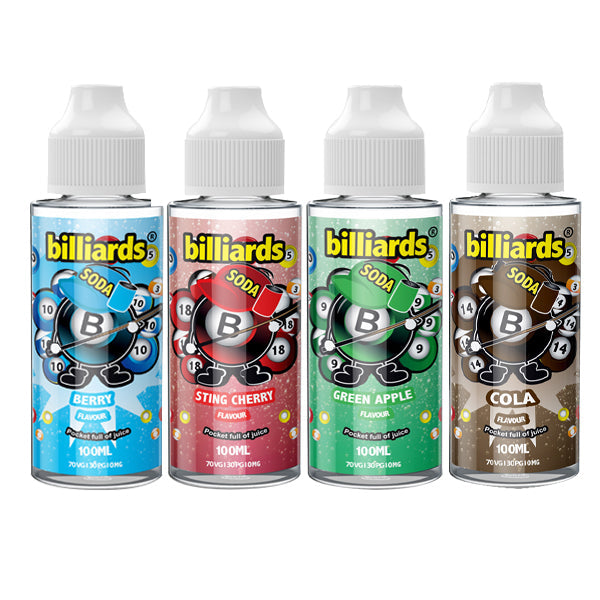 Expired :: Billiards Soda Range 0mg 100ml Shortfill (70VG/30PG)