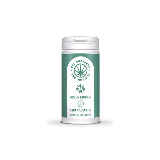 CBD Brothers Green Edition 420mg CBD/CBDA Vegan Capsules - 30 Caps