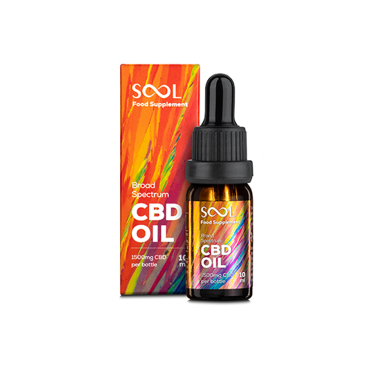 SOOL 1500mg Broad Spectrum 15% CBD Oil 10ml