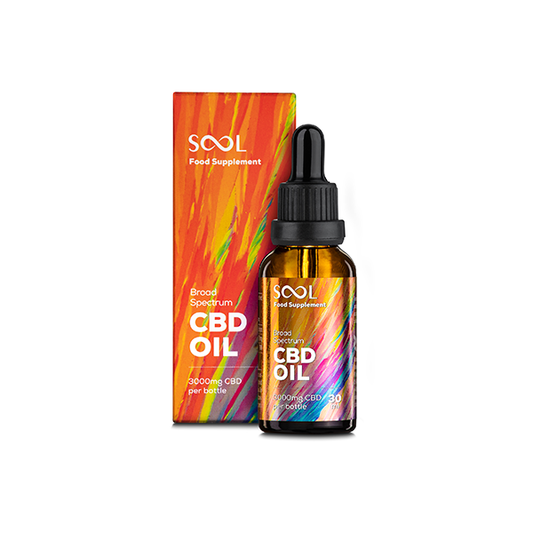 SOOL 3000mg Broad Spectrum 30% CBD Oil 30ml