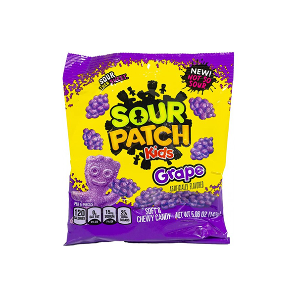 USA Sour Patch Kids Grape Share Bag - 141g