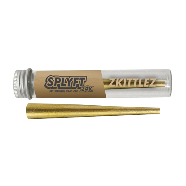 SPLYFT 24K Gold Edition 25mg CBD Infused Cones – Zkittlez