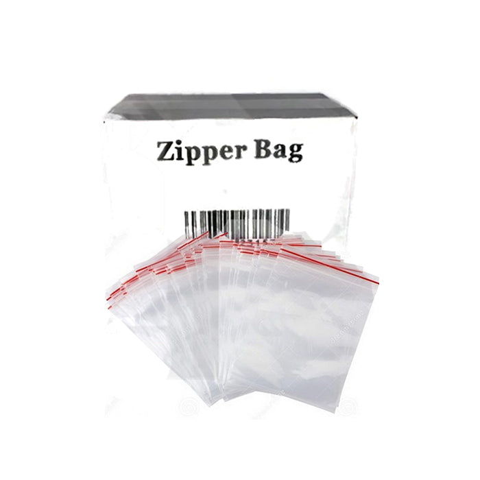 Zipper Branded 60mm x 40mm Clear Baggies